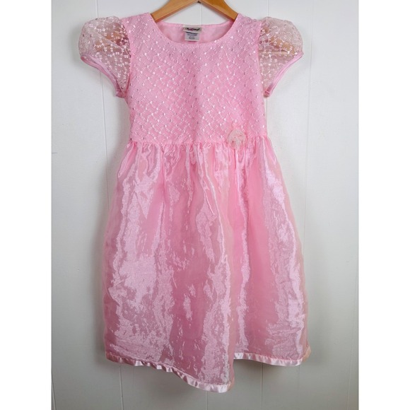 Vintage Rose Cottage Girl's‎ Dress Pink Party Wedding Event Size 10 Flower Girl - Picture 1 of 12